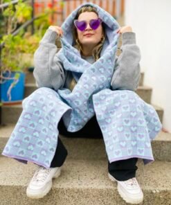 Maxi Bufanda diseño Lolita corazón