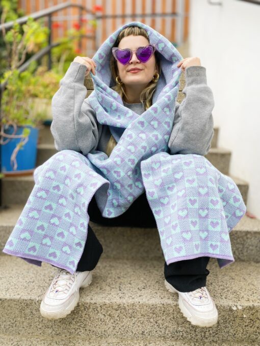 Maxi Bufanda diseño Lolita corazón