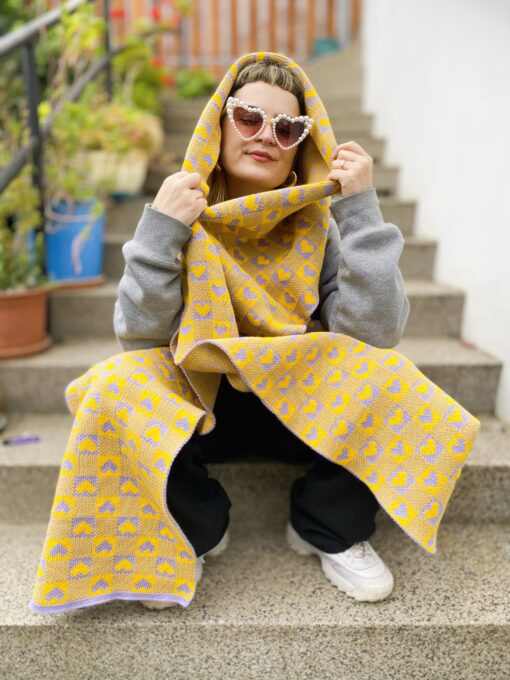 Maxi Bufanda diseño Lolita corazón