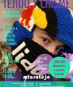 CURSO 3 de Crochet - extendido - 4 sesiones en Viña del Mar - Reñaca / 1ra sesión: 15 de Marzo 2026